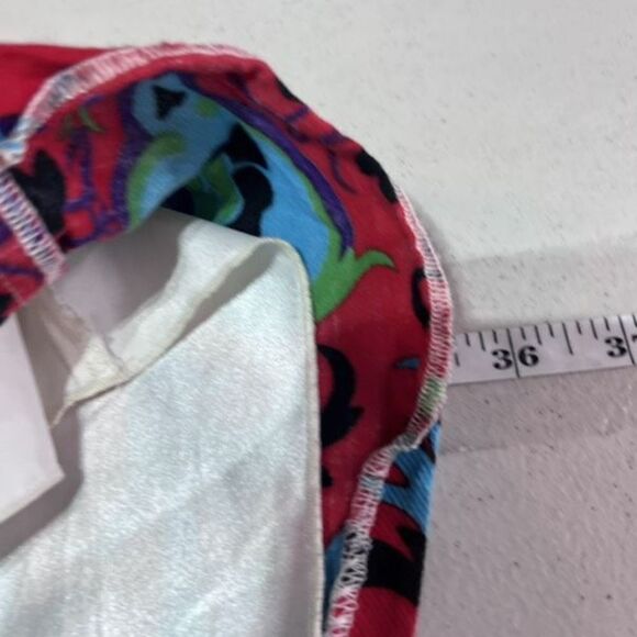 Taka by Takawear Women's Floral Split Neck Bohemian Cover Dress Blue Red large - Picture 14 of 14